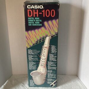 Casio DH-100 Digital Horn in silver 80’s vintage